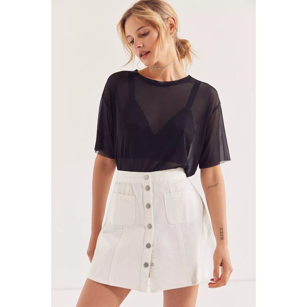 Silence + Noise Chrissy Mesh Tee